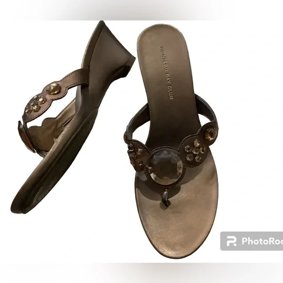 Montego Bay club bronze sandals. Beautiful! Sz 8 - Picture 2 of 5
